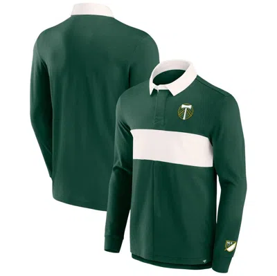 Fanatics Branded Green Portland Timbers Forever Casuals Long Sleeve Striker Polo