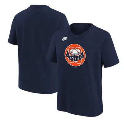 Nike Kids' Youth  Navy Houston Astros Cooperstown Collection Team Logo T-shirt