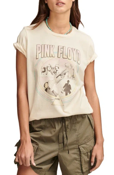 Lucky Brand Pink Floyd Cotton Graphic T-shirt In Turtledove