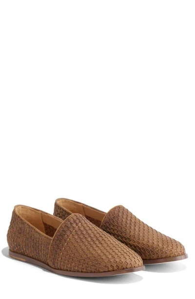 Nisolo Alejandro Water Resistant Woven Loafer In Tobacco
