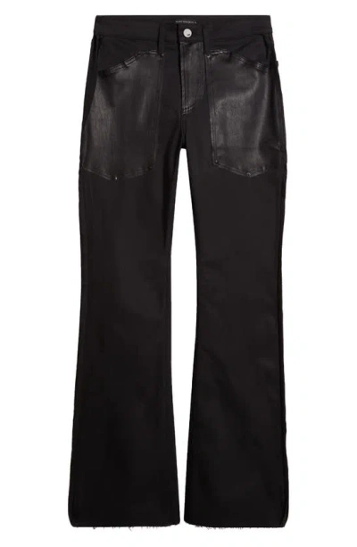 Monfrere Men's Mfvla Leather Flare Trousers In Leather Noir