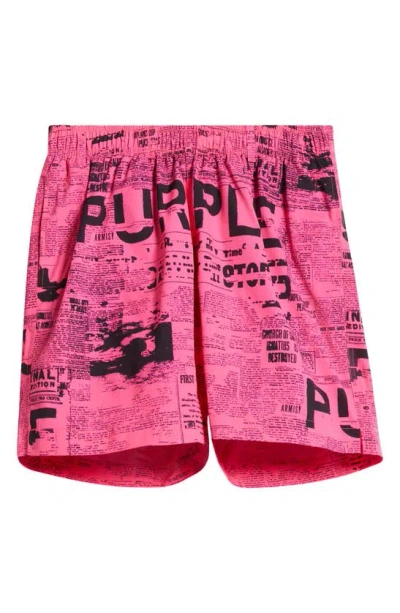 Purple Brand All Around Performance Shorts In Pink