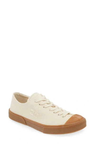 Ganni Organic Cotton Classic Sneakers In Ivory