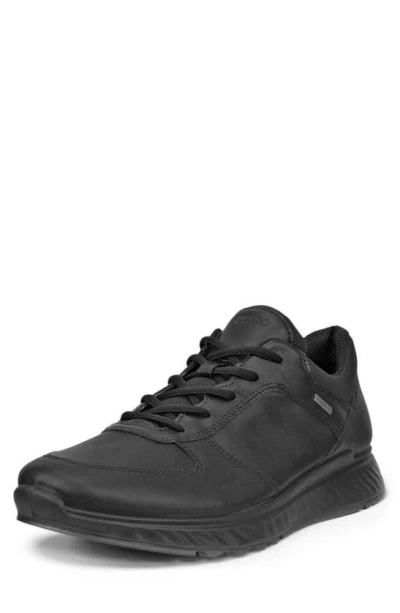Ecco Exostride Low Gore-tex® Waterproof Sneaker In Black
