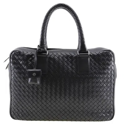 Bottega Veneta Intrecciato Black Leather Tote Bag ()