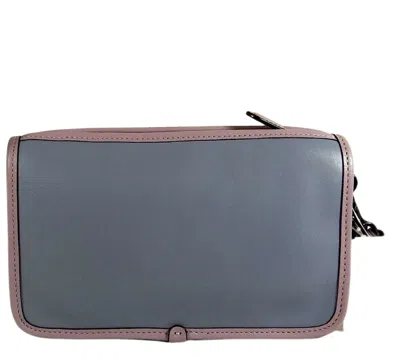 Coach Leather Colorblock British  Wristlet In Gray