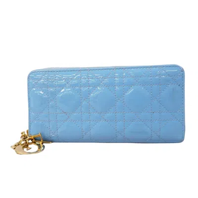 Dior Lady  Blue Leather Wallet  ()