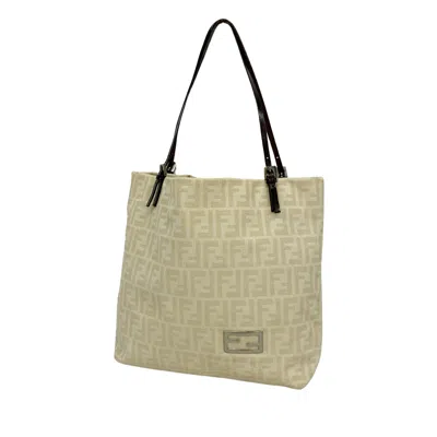 Fendi Zucca Beige Canvas Tote Bag ()