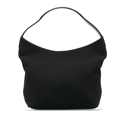 Gucci Black Canvas Shoulder Bag ()