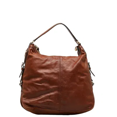 Gucci Brown Leather Tote Bag ()