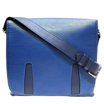 Pre-owned Louis Vuitton Blue Leather Shoulder Bag ()