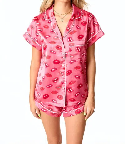 Buddylove Aurora Pajama Set In Kiss And Tell In Pink