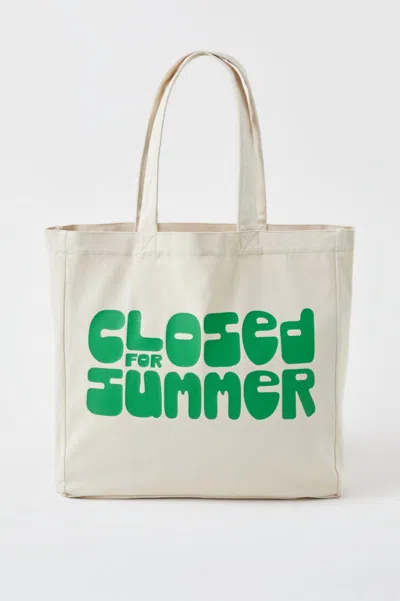 Closed Summer Bag In Ecru In White