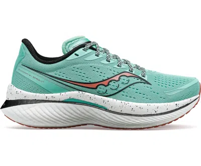 Saucony Women's Endorphin Speed 3 Shoes - B/medium Width In Sprig/black/vert In Multi