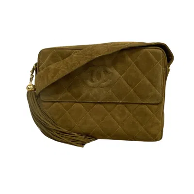 Pre-owned Chanel Suede Shoulder Bag () In Brown