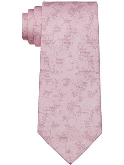 Michael Kors Mens Silk Office Neck Tie In Pink