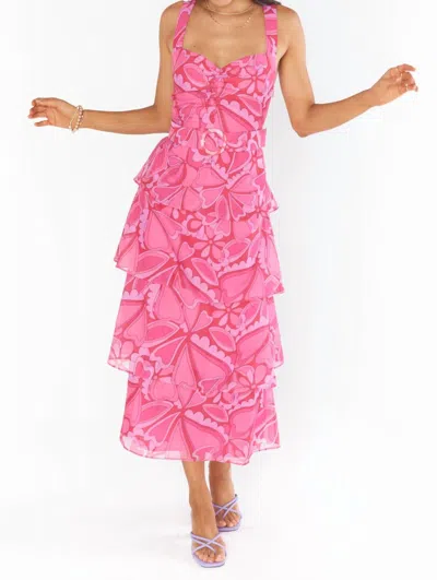 Show Me Your Mumu Cosmopolitan Midi Dress In Pink