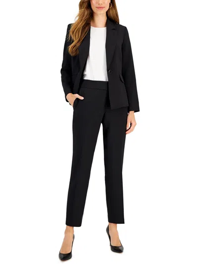 Le Suit Petites Womens 2pc Business Pant Suit In Black
