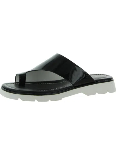 Donald J. Pliner Haily Womens Leather Casual Slide Sandals In Black