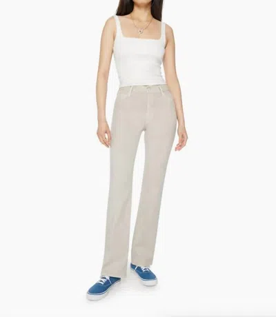 Mother The Kick It Oat Oatmeal Jeans In White