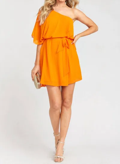 Show Me Your Mumu Trish Dress In Tangerine In Orange