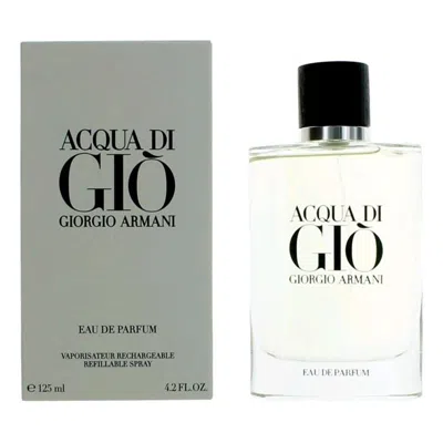 Giorgio Armani Amadg42ps 4.2 oz Acqua Di Refillable Eau De Perfume Spray For Men In White