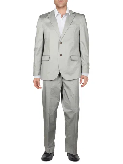 Nautica Mens 2pc Modern Fit Two-button Suit In Grey