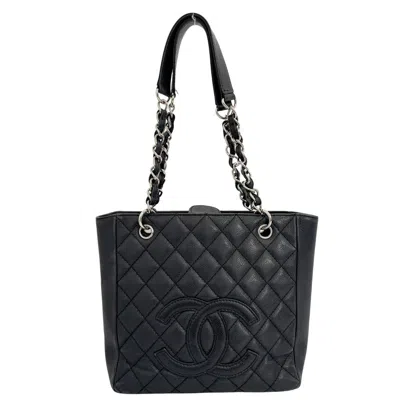 Pre-owned Chanel Matelassé Pony-style Calfskin Shoulder Bag () In Black