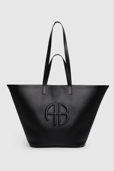 Anine Bing Palermo Leather Tote Bag In Black