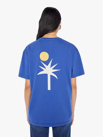La Paz Dantas T-shirt Palm T-shirt In Blue - Size Medium