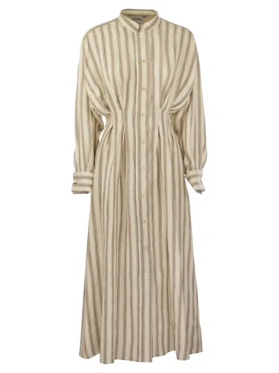 Max Mara Yole Striped Long In White