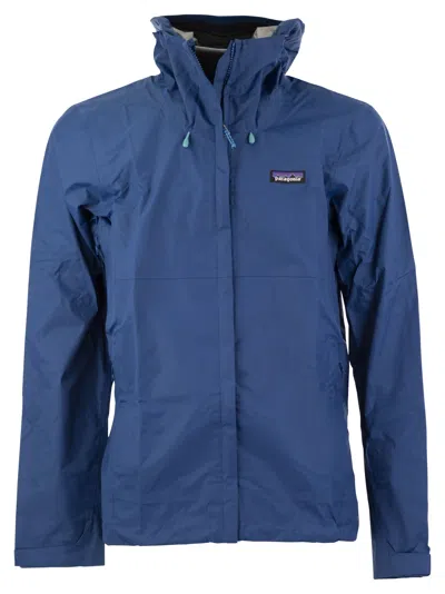 Patagonia Nylon Rainproof Jacket In Blue