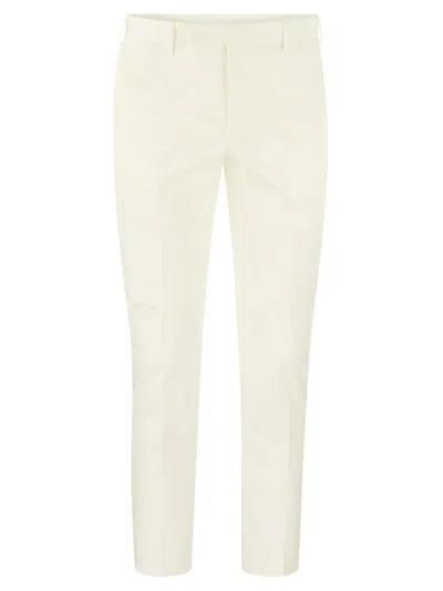 Pt Pantaloni Torino Dieci Cotton Trousers In White