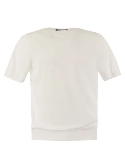Tagliatore T-shirt In Cotton Fabric In White