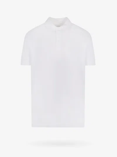 Bottega Veneta Man Polo Shirt Man White Polo Shirts
