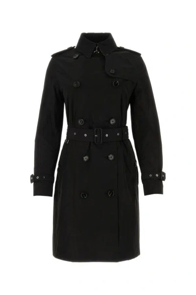 Burberry Woman Black Polyester Trench Coat