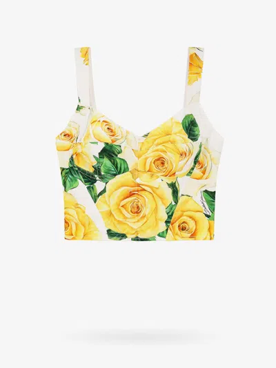 Dolce & Gabbana Top  Woman Color Multicolor In Yellow