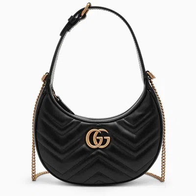 Gucci Marmont Gg 2.0 Mini Shoulder Bag In Black