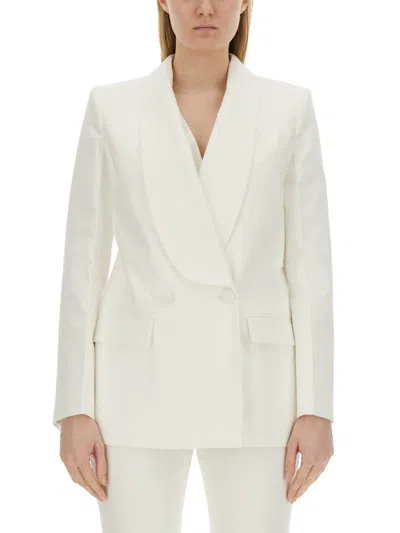 Nina Ricci Shawl Collar Blazer In White