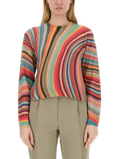 Ps By Paul Smith Swirl Print Sweater In Assorted