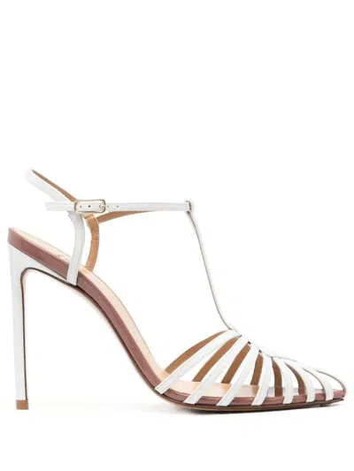 Francesco Russo 115mm Caged-design Pumps In White