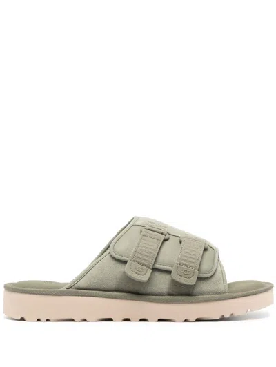 Ugg M Goldencoast Strap Slide Shoes In Green