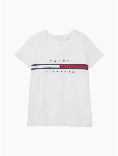 Tommy Hilfiger Seated Fit Stripe Signature T In White