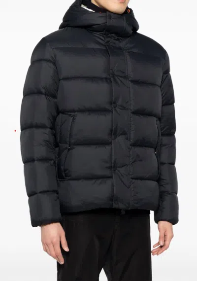 Save The Duck Hemer Heavy Warm Hooded Puffer Jacket In Black
