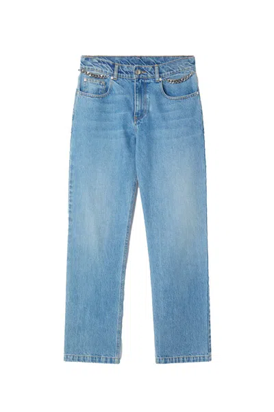 Stella Mccartney Trousers In Mid Vintaqe Blue