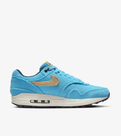 Nike Air Max 1 Corduroy Trainers In Blue