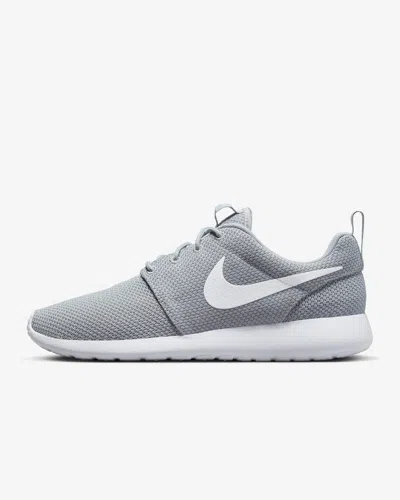Nike Roshe One 511881-023 Men's Wolf Gray/white Low Top Running Shoes Ank269 In Grey