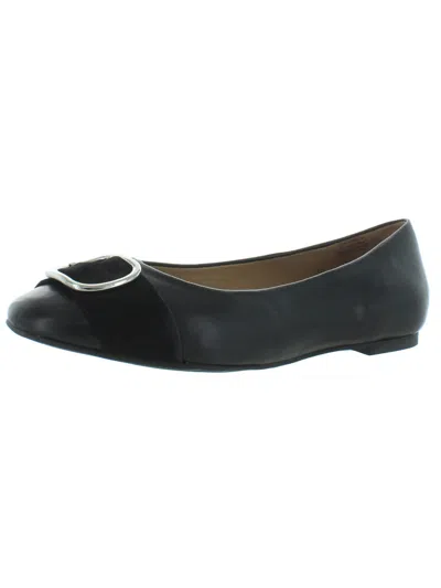 Array Avery Womens Leather Round Toe Dress Shoes In Black