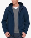 Tommy Hilfiger Men's Hooded Soft Shell Jacket In Midnight