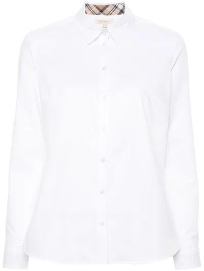Barbour Derwent Shirt Clothing In Wh91 White/primrose Hessian